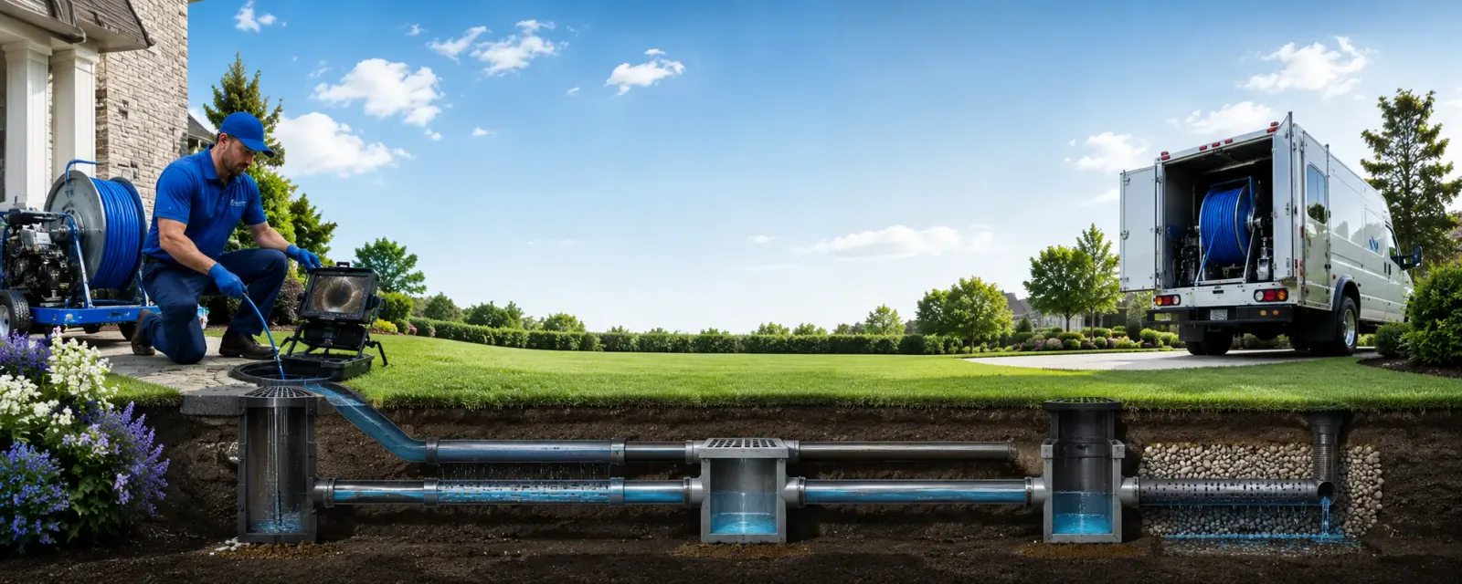 Outdoor drain cleaning information for East Dennis, MA